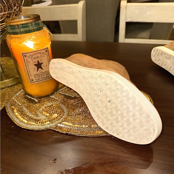 L.Paolo - Tan Suede Ankle Boots Size 8.5M - Picture 6 of 12